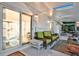 Bright sunroom with wicker furniture and water views at 138 Old Carriage Rd, Ponce Inlet, FL 32127