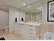 Elegant bathroom with double vanity, soaking tub, and shower at 241 Riverside Dr # 2205, Holly Hill, FL 32117