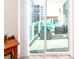 Private balcony with outdoor furniture and city views at 241 Riverside Dr # 2205, Holly Hill, FL 32117