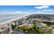 Aerial view of beachfront property and surrounding neighborhood at 2700 Ocean Shore Blvd # 111, Ormond Beach, FL 32176