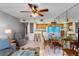 Charming dining area with glass table and chairs, adjacent to the kitchen at 2700 Ocean Shore Blvd # 111, Ormond Beach, FL 32176