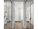 Spa-like bathroom with walk-in shower, tile, and modern fixtures at 4672 Riverwalk Village Ct # 8201, Ponce Inlet, FL 32127