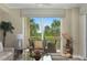 Serene living area with sliding doors opening to a balcony at 4672 Riverwalk Village Ct # 8201, Ponce Inlet, FL 32127