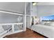 Spacious main bedroom with king-size bed and ocean view at 4111 S Atlantic Ave, Port Orange, FL 32127