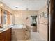 Spa-like bathroom with a soaking tub and double vanity at 3580 Ocean Shore Blvd, Ormond Beach, FL 32176