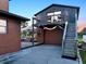 Detached garage apartment with a deck and stairs at 3580 Ocean Shore Blvd, Ormond Beach, FL 32176
