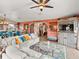 Spacious living room features a large sectional sofa and coastal decor at 3580 Ocean Shore Blvd, Ormond Beach, FL 32176