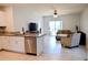 Kitchen with granite countertop island and stainless steel dishwasher at 226 Meghan Cir, Deland, FL 32724