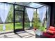 Relaxing screened porch with seating area and backyard access at 226 Meghan Cir, Deland, FL 32724