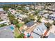Aerial view showcasing a house with a pool and a spacious backyard in a residential area at 134 Avalon Dr # A, Ormond Beach, FL 32176