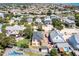 Aerial view of a charming house with a backyard and a pool, located in a residential neighborhood at 134 Avalon Dr # A, Ormond Beach, FL 32176