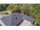 Aerial view showing house, garage and large backyard at 1839 Spruce Creek Blvd, Port Orange, FL 32128