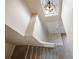 View of the stairwell from above, showing carpeted steps at 196 Athabasca Dr, Poinciana, FL 34759
