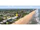 Aerial view showing beachfront home's location at 717 Ocean Shore Blvd, Ormond Beach, FL 32176