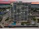 High-rise building with pool, beach access, and ocean views at 3425 S Atlantic Ave # 1105, Daytona Beach Shores, FL 32118