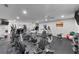 Fitness center featuring treadmills, ellipticals and weight equipment at 3425 S Atlantic Ave # 1105, Daytona Beach Shores, FL 32118