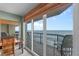 Ocean view from bedroom with balcony access at 3425 S Atlantic Ave # 1105, Daytona Beach Shores, FL 32118