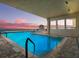 Oceanfront pool with sunset view at 3425 S Atlantic Ave # 1105, Daytona Beach Shores, FL 32118