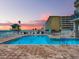Oceanfront pool with stunning sunset views at 3425 S Atlantic Ave # 1105, Daytona Beach Shores, FL 32118