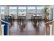 Bright dining area with ocean views and multiple tables at 3425 S Atlantic Ave # 1105, Daytona Beach Shores, FL 32118