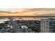 Aerial view of beachfront highrise building and surrounding area at 3425 S Atlantic Ave # 1105, Daytona Beach Shores, FL 32118