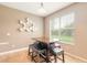 Charming breakfast nook with a built in bench and window seat at 206 Laurel Point Ct, Deland, FL 32724