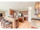 Modern kitchen featuring granite countertops and ample cabinetry at 206 Laurel Point Ct, Deland, FL 32724