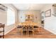 Dining room with wood flooring and a chandelier at 206 Laurel Point Ct, Deland, FL 32724