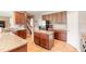 Spacious kitchen with granite counters and an eat-in island at 206 Laurel Point Ct, Deland, FL 32724