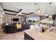 Open living room and kitchen with modern features at 2273 Grayling St, Orlando, FL 32820