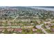 Aerial view of a single Gathering home in a residential neighborhood at 133 Cardinal Dr, Ormond Beach, FL 32176