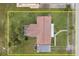 Top down view of the home and surrounding landscape, showcasing the property size and location at 133 Cardinal Dr, Ormond Beach, FL 32176