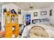 Bedroom with double bed, dresser, and wood cabinet at 432 Marion St, Daytona Beach, FL 32114