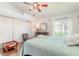 Serene bedroom with ample closet space and backyard access at 4088 Clock Tower Dr, Port Orange, FL 32129