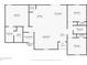 Floor plan showcasing a 3-bedroom, 2-bathroom house layout at 3171 Utah Dr, Deltona, FL 32738