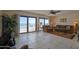 Living room with ocean view and comfy seating at 4435 S Atlantic Ave # 414, Ponce Inlet, FL 32127