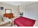 Bright bedroom with twin bed, dresser, and ample closet space at 600 N Boundary Ave # 101A, Deland, FL 32720