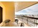Balcony with ocean view and small table for enjoying the view at 1513 Ocean Shore Blvd # 3C, Ormond Beach, FL 32176