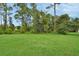 Open backyard with green grass and trees at 1322 Ferendina Dr, Deltona, FL 32725