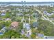 Aerial view of a home nestled in a charming neighborhood, near the water at 724 N Oleander Ave, Daytona Beach, FL 32118