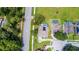 House and property view from above at 1401 Bent Oaks Blvd, Deland, FL 32724
