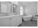 Modern bathroom with double vanity, large soaking tub, and stylish finishes at 1790 17Th St, Orange City, FL 32763