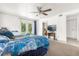 Main bedroom with ensuite bathroom and access to backyard at 3660 Grand Ave, Deland, FL 32720