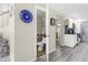 Small half bathroom with tiled floor and updated toilet at 3660 Grand Ave, Deland, FL 32720