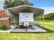 Metal RV cover providing shelter for your camper at 106 N Frederick St, Pierson, FL 32180