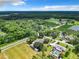 Aerial view of property showing home's location near farmlands and vineyards at 106 N Frederick St, Pierson, FL 32180