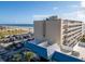 Aerial view of Castaways Beach Resort and ocean at 2043 S Atlantic Ave # 308, Daytona Beach, FL 32118