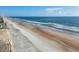 Aerial view of beach with ocean and shoreline at 2043 S Atlantic Ave # 308, Daytona Beach, FL 32118