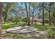 Stone patio with a wrought iron seating set at 1582 Covered Bridge Dr, Deland, FL 32724