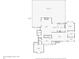 First floor plan, showing kitchen, living room, and bedrooms at 1582 Covered Bridge Dr, Deland, FL 32724